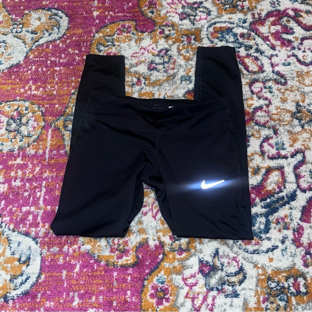 Nike  Black Leggings with White Logo
